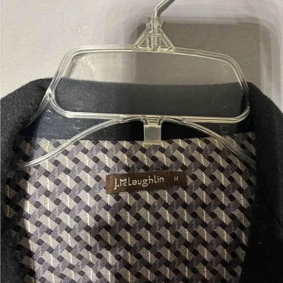 J.McLaughlin Brushed Wool Blend Silk Lined Blazer Womens Size Medium - Picture 2 of 4